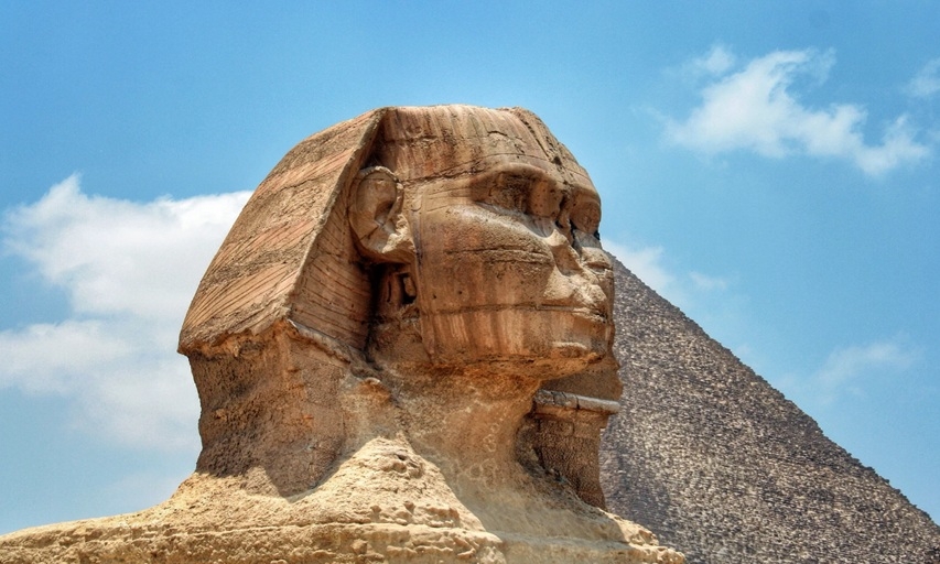 Pyramids and Sphinx