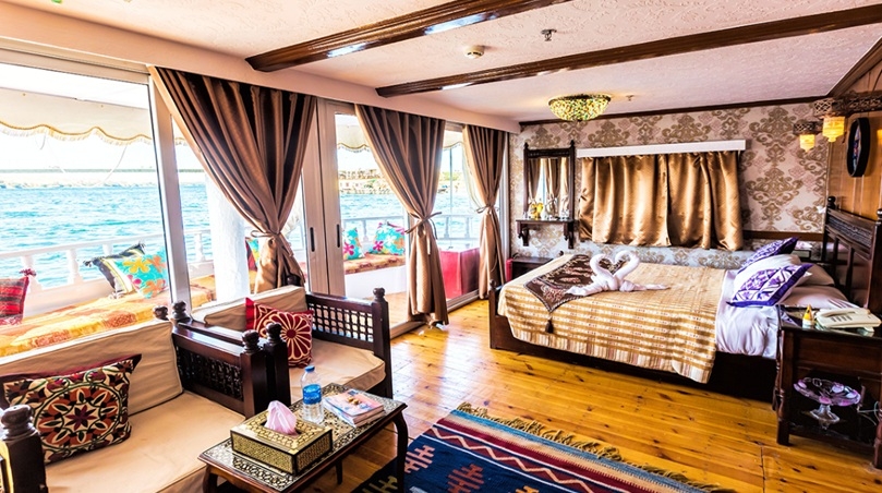 Amoura Dahabiya Nile Cruise Cabin