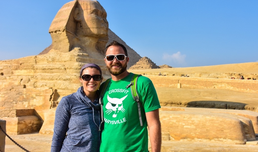 Pyramids and Sphinx